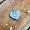 American Limoge Broken China Heart Pendant