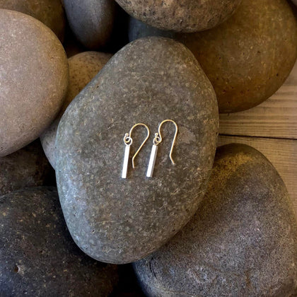 Summer Joy Silver Earrings Sterling Silver Bar Earrings